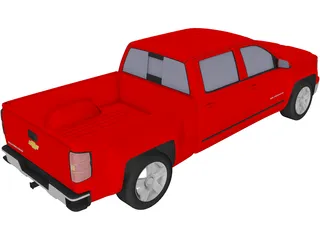 Chevrolet Silverado Crew Cab (2014) 3D Model