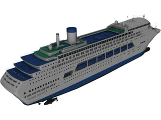 Cruise Ship 3D Model