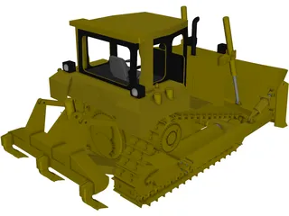 Caterpillar D6R Bulldozer 3D Model