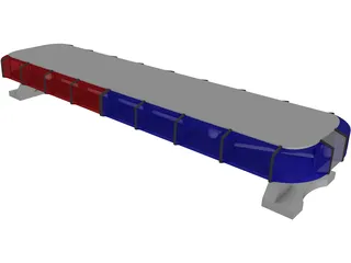 Whelen Edge Police Lightbar 3D Model