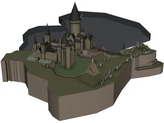 Hogwarts School of Witchcraft and Wizardry  3D Model