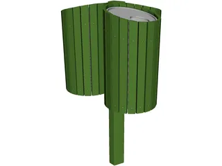 Recycle Bin 3D Model