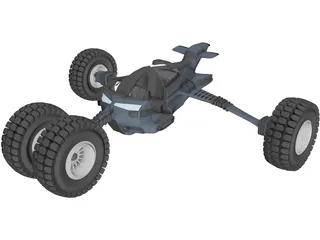 Future Buggy Vehicle 3D Model