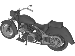 Yamaha XV1600A 3D Model