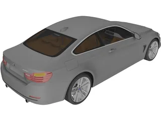 BMW 435i 4-series F32 Coupe (2014) 3D Model