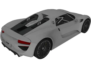 Porsche 918 Spyder (2015) 3D Model