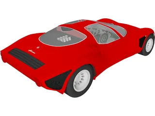 Alfa Romeo 33 Stradale 3D Model