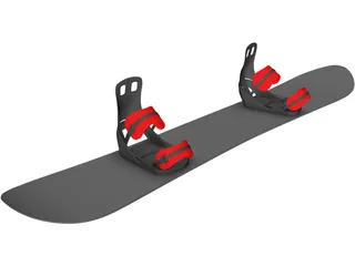 Snowboard 3D Model