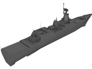 Steregushchiy Battle Ship 3D Model