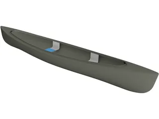 Canoe 3D Model