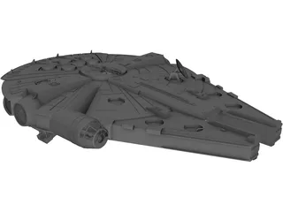 Star Wars Millenium Falcon YT-1300 3D Model