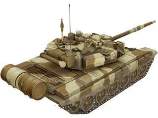 T-90A Tank 3D Model
