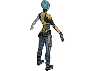 Maya from Borderlands 2 3D Model