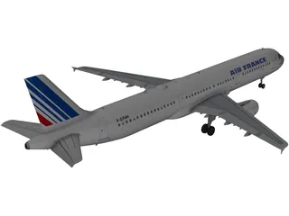 Airbus A320 Air France 3D Model