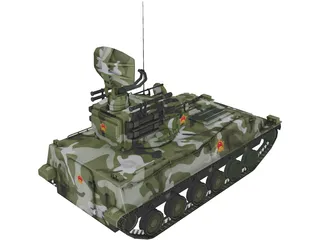 PGZ-95 AA Iron Dove Modern Chinese 3D Model