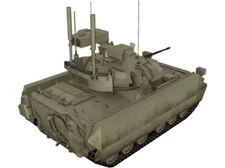 M2A3 Bradley with ERA 3D Model