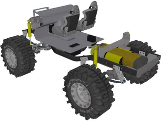 Tamiya Mountain Rider RC Truck 3D Model