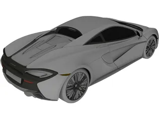 McLaren 570S 3D Model