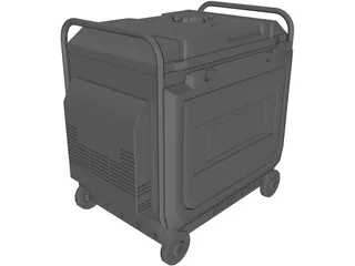 Portable Generator 3D Model