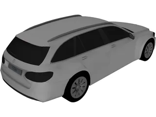 Mercedes-Benz C-Class Estate (2014) 3D Model