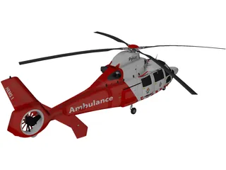 Eurocopter AS-365 Air Ambulance 3D Model