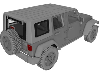 Jeep Wrangler Unlimited 3D Model