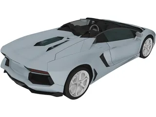Lamborghini Aventador LP-700 Roadster (2014) 3D Model
