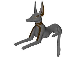 Anubis Statue 3D Model