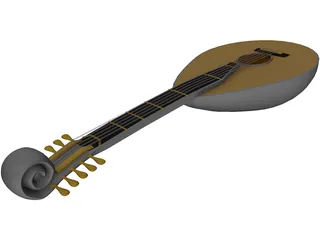 Lute 3D Model