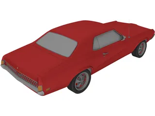 Mercury Cougar 3D Model