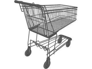 Shopping Trolley 3D Model