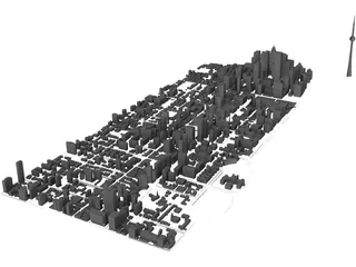 Toronto City Block 3D Model