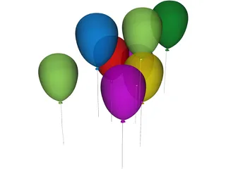 Balloons 3D Model