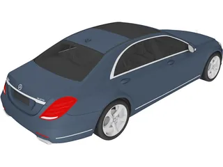 Mercedes-Benz S-Class S350 Bluetec (2014) 3D Model