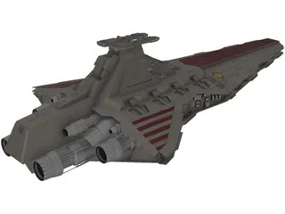 Venator Class Star Destroyer 3D Model