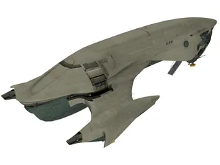 Titan Class II Cargo Ship 3D Model