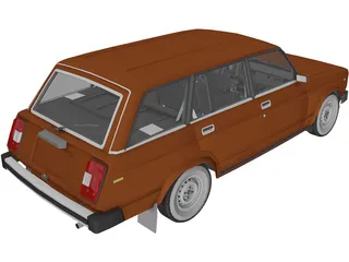 VAZ Lada 2104 3D Model