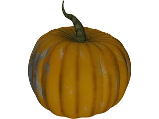 Pumpkin Head Halloween 3D Model