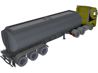 Mercedes-Benz Tank Truck 3D Model