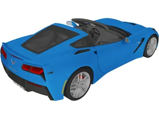 Chevrolet Corvette C7 Stingray Cabrio (2014) 3D Model