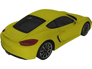 Porsche Cayman S (2014) 3D Model