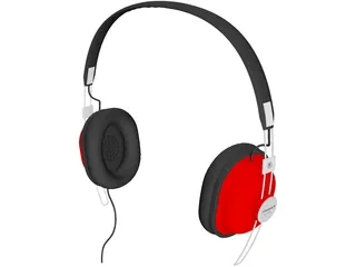 Panasonic Headphones RP-HTX7E 3D Model