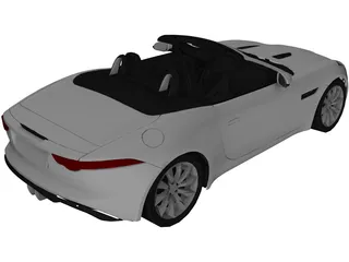 Jaguar F-Type V6 (2014) 3D Model