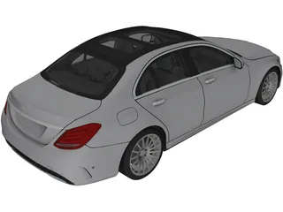 Mercedes-Benz C-Class C250 W205 (2015) 3D Model