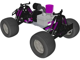 HPI RC Monster Truck Car 3D Model