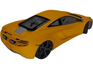 McLaren MP4-12C (2012) 3D Model