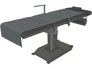 Hospital Bed 3D Model