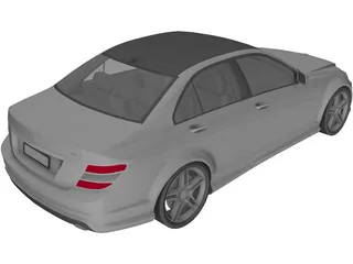 Mercedes-Benz C350 AMG (2012) 3D Model