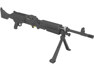 M240 Machinegun 3D Model