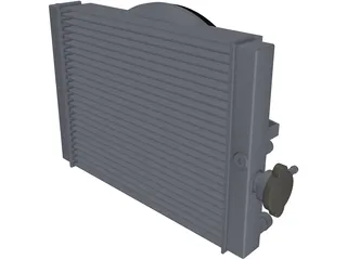 Radiator Yamaha XJ6 Valeo Custom 3D Model